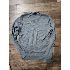 Marc Anthony Sweater Mens Large Gray Knit Cotton Wool Blend